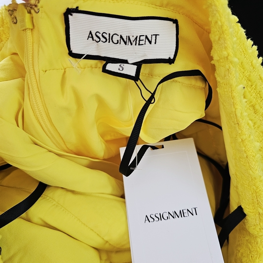 NEW Assignment Ariel Romper in Soliel Yellow Size S - Picture 5 of 6